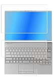 [3点セット(画面+タッチパッド+キーボードカバー)] ClearView Fujitsu FMV LIFEBOOK UH90/J3 UH75/J3 UH-X/J3 WU2/J3 WU4/J3 WU5/J3 2024年10月モデル 14インチ用 液晶 保護 フィルム 防指紋 クリア タイプ 日本製