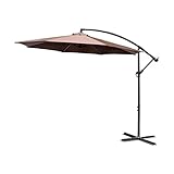 ハンギングパラソル 300cm【コンチェルト-　CONCIERTO】（ガーデン パラソル 300cm ハンギング）ブラウン