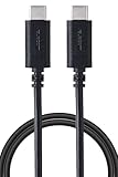 エレコム USB Type C ケーブル 2m 【 USB-C to USB-C 】 60W USB2.0 PD対応 急速充電 PS5/4対応(PS4の充電不可) ブラック GM-CC20BK