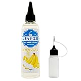 プルプラ 国産 電子タバコリキッド VAPE(ベイプ)リキッド 大容量 120ml 便利な目盛付きボトル ニードルボトル 10ml付き (ばななみるく)