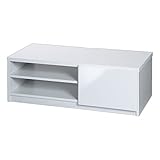 テレビ台 ローボード 鏡面 ロビン 幅85cm キャスター付き ホワイト(前板鏡面タイプ)