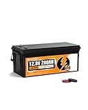 ECO-WORTHY 12V 280AH リン酸鉄リチウムイオンバッテリー 6000回以上 200A BMS内蔵 20年寿命 グレードA