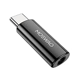 MOSWAG USB C サムスンギャラクシーS23 S22 ピクセル7/6 iPad Pro/Air/ミニOneplus 10 Proと互換性のある3.5mmジャックタイプCヘッドフォンアダプターAuxマイクオーディオドングルハイレゾDACチップへのMOSWAG USB C