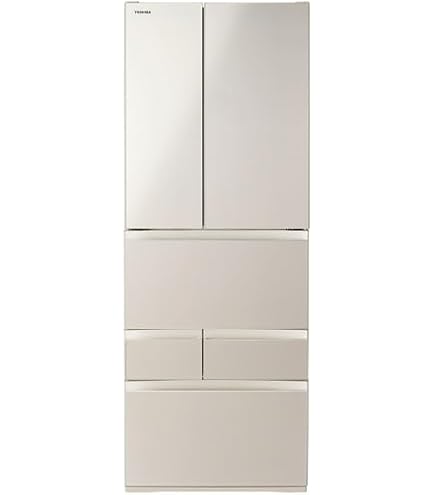 Amazon | TOSHIBA(東芝) 冷蔵庫 幅60.0㎝ 奥行き70.6cm 501L 左開き GR