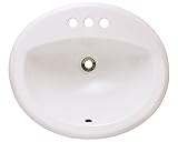 MR Direct O2018-B Bisque Overmount Porcelain Lavatory Sink [並行輸入品]