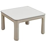 山善 折脚カジュアルこたつ (継脚付)(60正方形) ライトグレー YHFL-602H(LH)