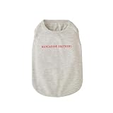MANDARINE BROTHERS マンダリンブラザーズ TENDER CARRE T-SHIRT テンダーケアTシャツ 犬 服 低アレルギー生地 (LIGHT GRAY, XS)