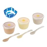 リッチェル(Richell) トライ 離乳食スタートカップセット(保冷剤・スプーン付) 120597 ベビー 赤ちゃん 5カ月頃 食器 セット カップ 離乳食
