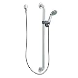 Moen 52236GBM15 Commercial Slide Bar/Grab Bar Eco Performance Hand Shower System 1.5 gpm, Chrome [並行