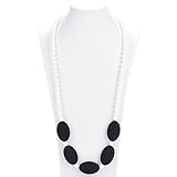Consider It Maid Baby/Toddler Silicone Teething Necklace - Black - Mix It Up Collection by Consider 