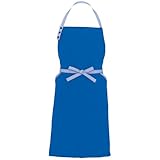 アイトス 胸当てエプロン(コードレーン配色) 006/ブルー AZ-8651