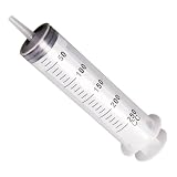 Yavoluy 注射器 インジェクタ シリンジ プラスチック 大容量 200ml/250ml/300ml/350ml/500ml ペット 給餌 給水 投薬 洗浄 インク オイル 肥料 液体 計量 注入 再使用可能 (250ML)