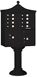 Salsbury Industries 3308r-blk-u Regency Decorative CBU CBU、台座付き、CBU Top and台座カバー、8 Aサイズドア、タイプI、USPSア