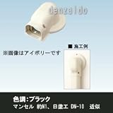 オーケー器材 配管化粧ダクト 《スカイダクト》 TLシリーズ ウォールカバー丸フランジ 7型 ブラック K-TLWM7AK
