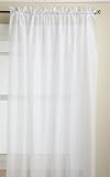 LorraineホームFashions Reverie 101.60 X 25-inchアスコット飾り布 Tailored Panel 60" x 72" ホワイト 06444-72-00001
