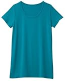 【 アウトレット 】 Angeliebe エンジェリーベ マタニティ マタニティ ストレッチ 半袖 Tシャツ 妊婦服 産前 産後 L ブルー グリーン