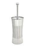 StainlessLUX 71190 Two-tone Stainless Steel Toilet Bowl Brush - Quality Bath Accessory for Your Home