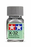 タミヤ(TAMIYA) エナメル塗料 X-32 チタンシルバー 10ml 光沢