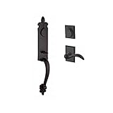 Baldwin FDCOTXARCLRSR481 Reserve Full Dummy Handleset Cottonwood x Arch with Rustic Square Rose, Dar