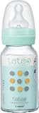 コンビ テテオ teteo 哺乳びん 耐熱ガラス製i 100ml 母乳・ミルク用Sサイズ乳首付 ブルー