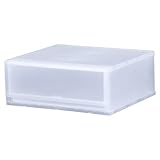 日本製 収納ケース 収納チェスト PLUST（プラスト） FR5101 (51cm幅 1段, ナチュラルホワイト)