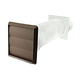spares2go外壁ダクトキットfor Indesit Cooker Hoods (ブラウン、4インチ/ 102 mm )