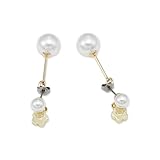 [マリークヮント] メタルポイントパール ピアス ホワイト FREE