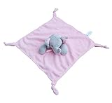 Gorgeous Pink Elephant Supersoft Plush Velour Baby Comforter With Knotted Corners by Comforter