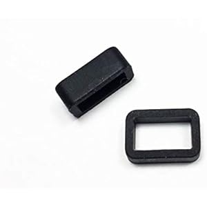 【二個セット】 ウレタン 腕 時計 バンド 用 ループ 遊環 交換 修理 代用 ブラック 内径10mm 12mm 14mm 16mm 18mm 20mm 22mm 24mm 28mm (10)