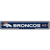 Fremont Die 92332 Denver BroncosプラスチックStreet Sign