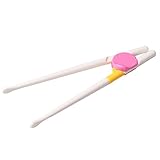 luxsea幼児用Learn to Eat Baby Non Dropping箸幼児用ダイニングツール箸 ピンク LUX-HXWD0209P