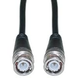 ElectroExperts BNC RG58/AU Coaxial Cable, Black, BNC Male, Copper Stranded Center Conductor, 50 foot