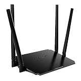 WAVLINK AC1200 wifiルーター 無線lanルーター1200Mbps、5GHz+2.4GHz デュアルバンド WiFi 5 ルーター、4x5dBiアンテナ、10/100Mbps WAN/LAN、ルーター/AP/リピーターモードをサポート、ビームフォーミング技術【PS5 / iPhone 14 / Nintendo Switch メーカー動作確認済み】
