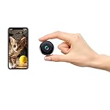 超小型 WiFi 隠しカメラ,GazingSure 1080P超高画質 WiFi対応監視カメラ リアルタイム遠隔監視 動体検知暗視 長時間録