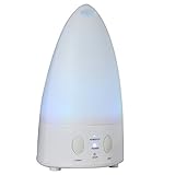 （アモビー）AmoVee アロマディフューザー 超音波式振動加湿器 （7色変換LED付き/空焚き防止機能搭載) アロマライト150ml（ホワイト）