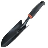 uxcell 　12.5"ロング　ブラック　ステンレス　スチール　ハンド　ガーデンこてシャベル