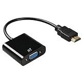 hdmi vga 変換 HDMI to VGA変換アダプターHD 1080P対応、デスクトップ/ノートパソコン/モニタ/プロジェクタ対応 (1)