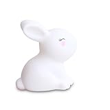 chrikathy Rabbit Mini Night Light子供Kidキュートホワイトベッドサイド部屋スモールランプコリドー装飾完璧な誕生日ギフト