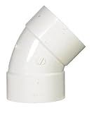 CharlotteパイプエルボPVC DWV 3インチ45度。スケジュール30