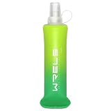 ソフトフラスク ハイドレーション フラスク トレラン ランニング 水筒 ボトル マラソン 登山 給水ボトル 250ml/500ml 折りたたみ水筒 水分補給 軽量 トレイル サイクル（緑色、250ml）