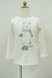(シアンシアン)chien chien ソフトスムース長袖Tシャツ140927 130 ホワイト