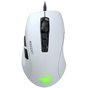 ROCCAT ゲーミングマウス Kone Pure Ultra 有線 PVC ホワイト/白 光学式/16K/サイドボタン/軽量66.5g/FPS RGB Windows 7以降 【日本正規代理店品】