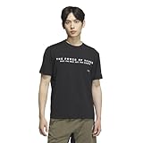 [アディダス] 半袖 Tシャツ ADPTN レギュラーフィット ホリゾンタルストライプス テクスチャード ダブルニット半袖Tシャツ KQD52 メンズ ブラック (JM1996) J/XL