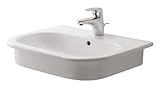Duravit 0337540000 D-Code Single-Hole Countertop Vanity Basin, White Finish by Duravit
