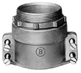 Bridgeport 419 3-1/2-Inch Flexible Metal Conduit Squeeze Connector, 5-Pack [並行輸入品]