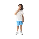 [チャンピオン] 綿100% Tシャツ キッズ 半袖 丸首 綿100％ COTTON USA ワンポイントロゴ刺繍 ショートスリーブTシャツ ベーシック CK-Z301/CK-Z301Z オフホワイト 140