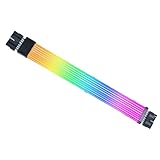 Lian Li Strimer Wireless 8ピン (PW8-1W) - アドレス指定可能なRGB電源延長ケーブル - 2.4GHzワイヤレスコントロール - ワイヤレスコントローラーは含まれておりません。必須です。