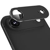 Podick カメラカバー iPhone Air用 カメラ保護 いPhone Air 対応 レンズカバー 全面保護 9H強化ガラス アルミ合金 耐衝撃 キズ防止 高透過率 黒縁取り 露出オーバー防止 防滴 防塵 貼り付け簡単 自動吸着 気泡ゼロ アイフォンAir レンズフィルム(ブラック)