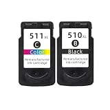 インクカートリッジPG510 CL511交換PG510 CL511 MP250 MP280 IP2700 MP240 MP270 MP480 MX320と互換性(1BK 1C)