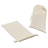 コットン巾着 Sサイズ 1点 クラフト 手芸用 素材 10枚組